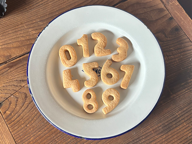 数字のクッキー