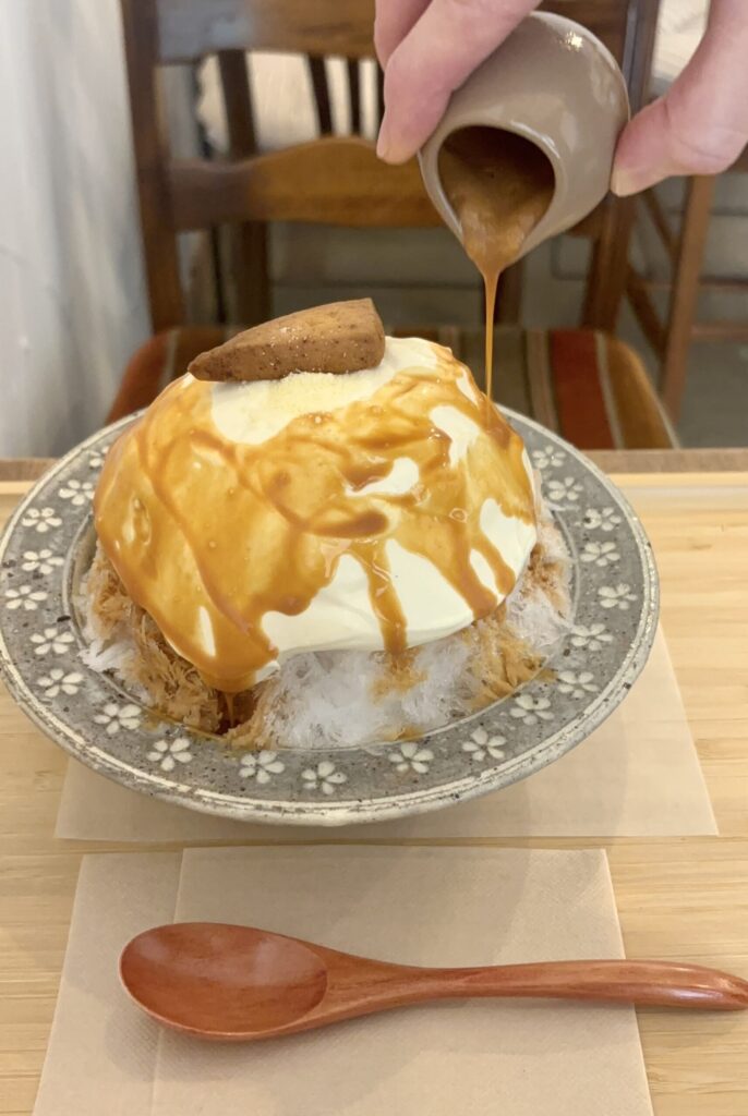 チーズケーキ屋のチーズかき氷